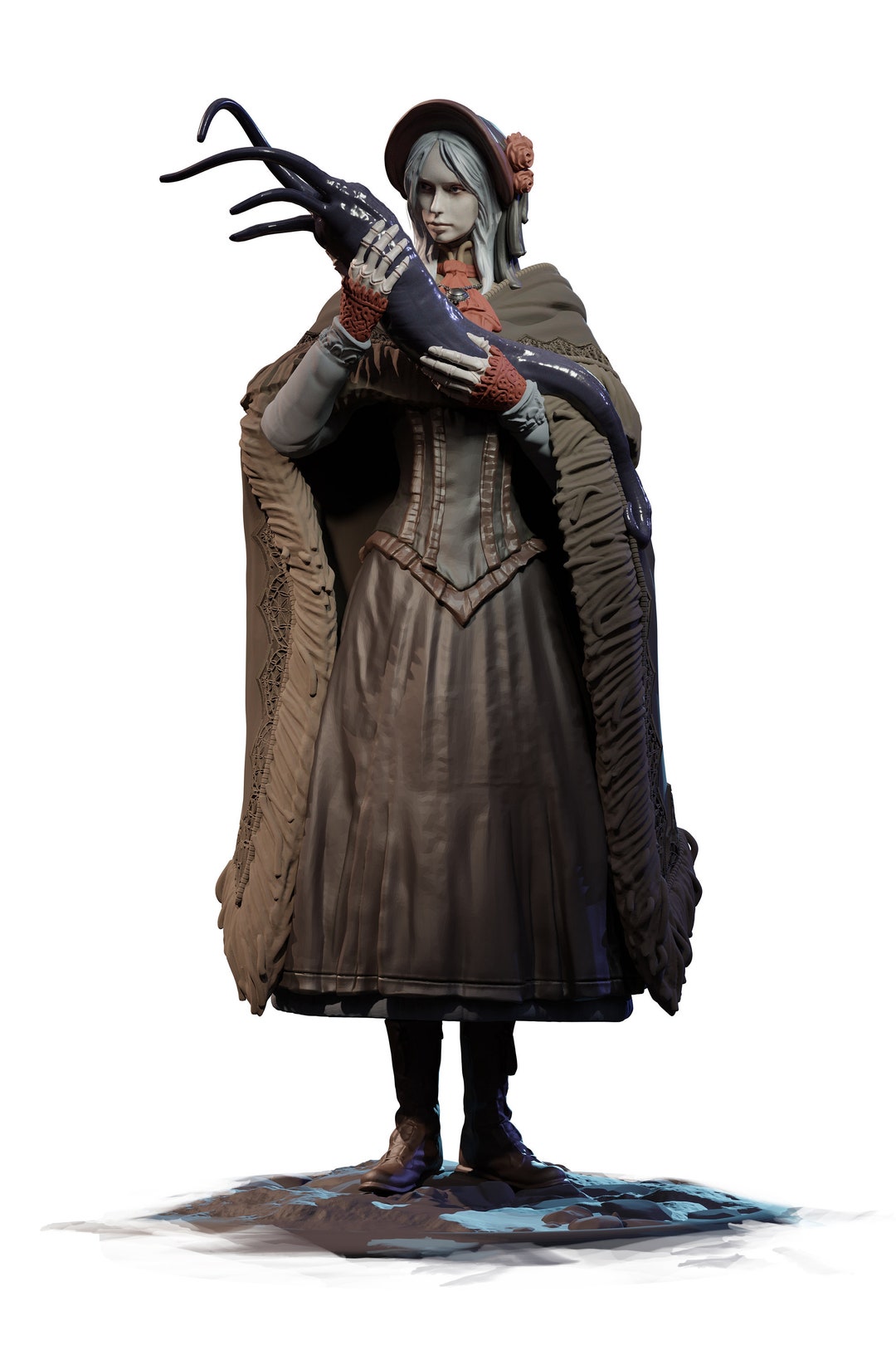 The Doll Bloodborne Fanart Statue Unpainted Resin Statue for Painting