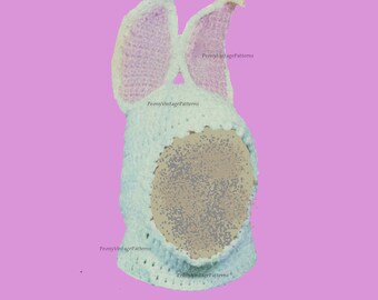 Child's Hat Crocheted Child's rabbit hat balaclava Costume Halloween Easter, Peter Rabbit  l PDF Instant Crochet Pattern Download
