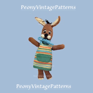 Vintage Ms Rabbit knitting pattern   l PDF Instant Download
