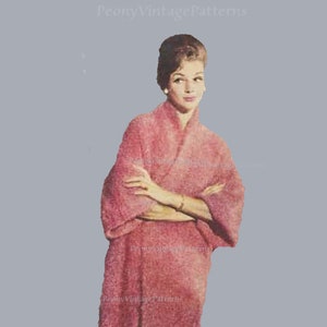 Beautiful mohair 1950s 1960s mod style mid century vintage knitting pattern   l PDF Instant Download