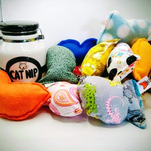 Handmade Fish Cat Toy, Organic Catnip or Silvervine Mix (Gift Set)