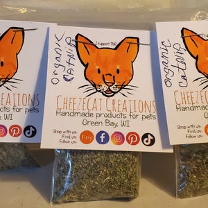 Catnip or Silvervine/Catnip Mix 1 oz Resealable Bag For Cat Toy Mat refills Refresh Toys Special Treats  Party Favors Adult & Senior Cats