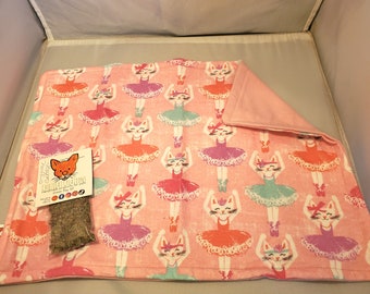 Ballet Kitties Refillable, Washable, Reversible Flannel Mat Toy with Organic Catnip for Cats of All Ages