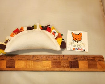 New Larger Size!! Double Taco Cat Organic Catnip Toy for Cats of All Ages