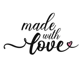 Made with love label *DIGITAL FILE*