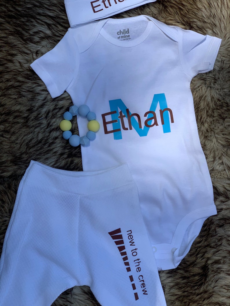 newborn set. baby going home Handmade Newborn boy coming home newborn photo