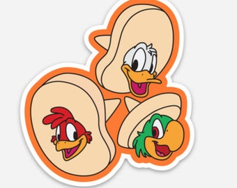 Three Caballero Heads Sticker