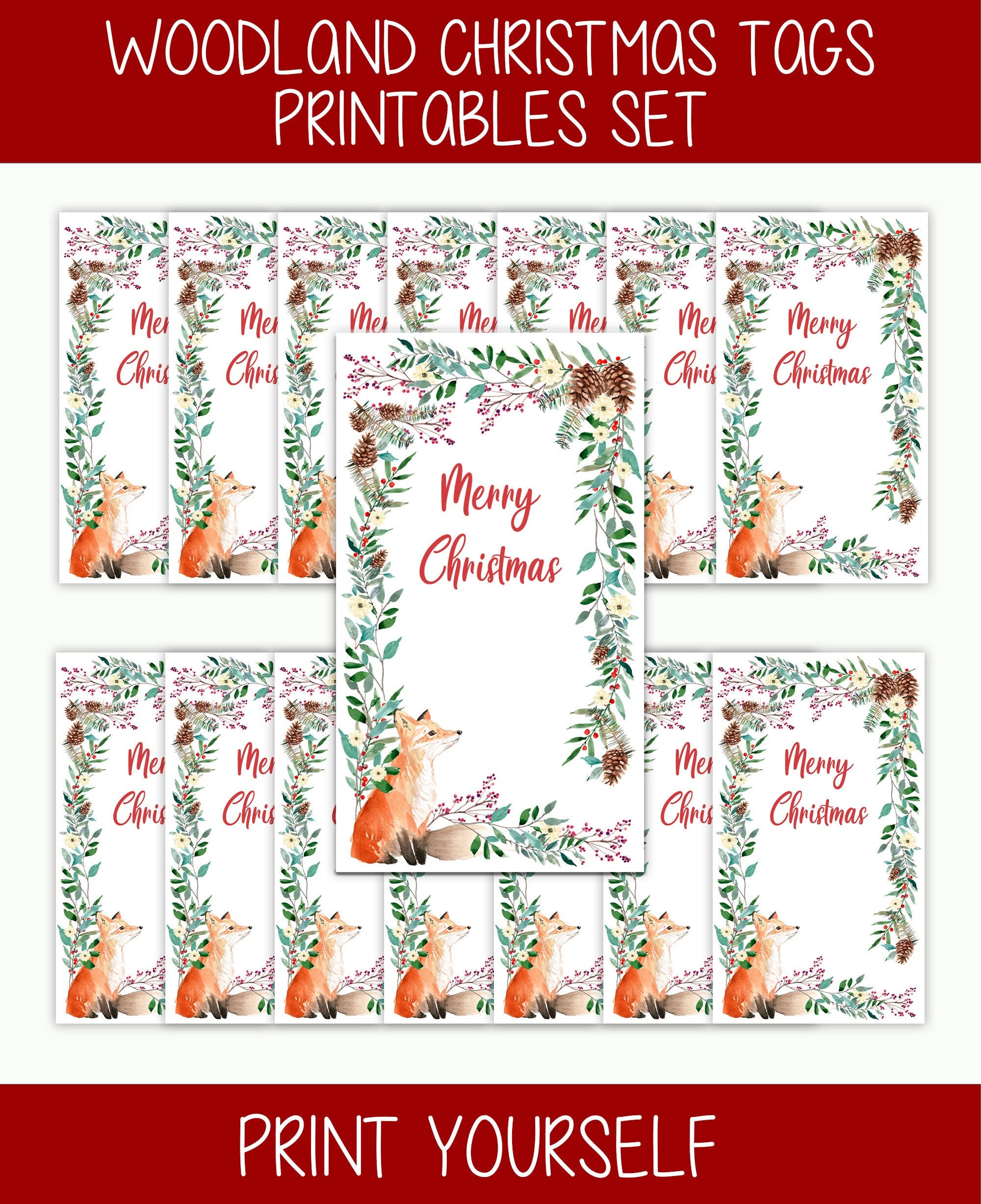 Nordic Style Printable Christmas Gift Tags - DIY Beautify - Creating Beauty  at Home