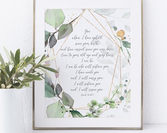 I have made you, I will carry, sustain, and rescue you| Isaiah 46:3-4 | Art Print | Christian Encouragement Art | Large Prints
