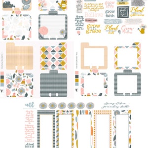 Memory Dex Set | Faith Bible Journaling Index Card and Sticker Set  | Plant and Grow Faith Set | Spring Cuties | Digital Download | MemDex