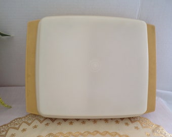 Contenitore portauova alla diavola Tupperware Vintage Harvest Gold Tone Carrier 723-1