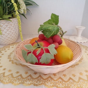 Artificial Plastic Fruit/Vegetable Basket Centerpiece, 7 Pieces image 2