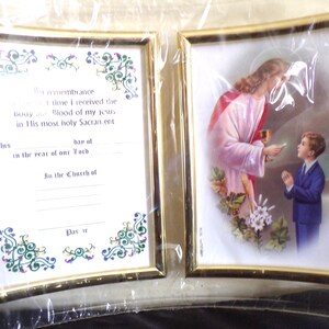 Vintage Body of Christ Holy Sacrament Certificate NIB