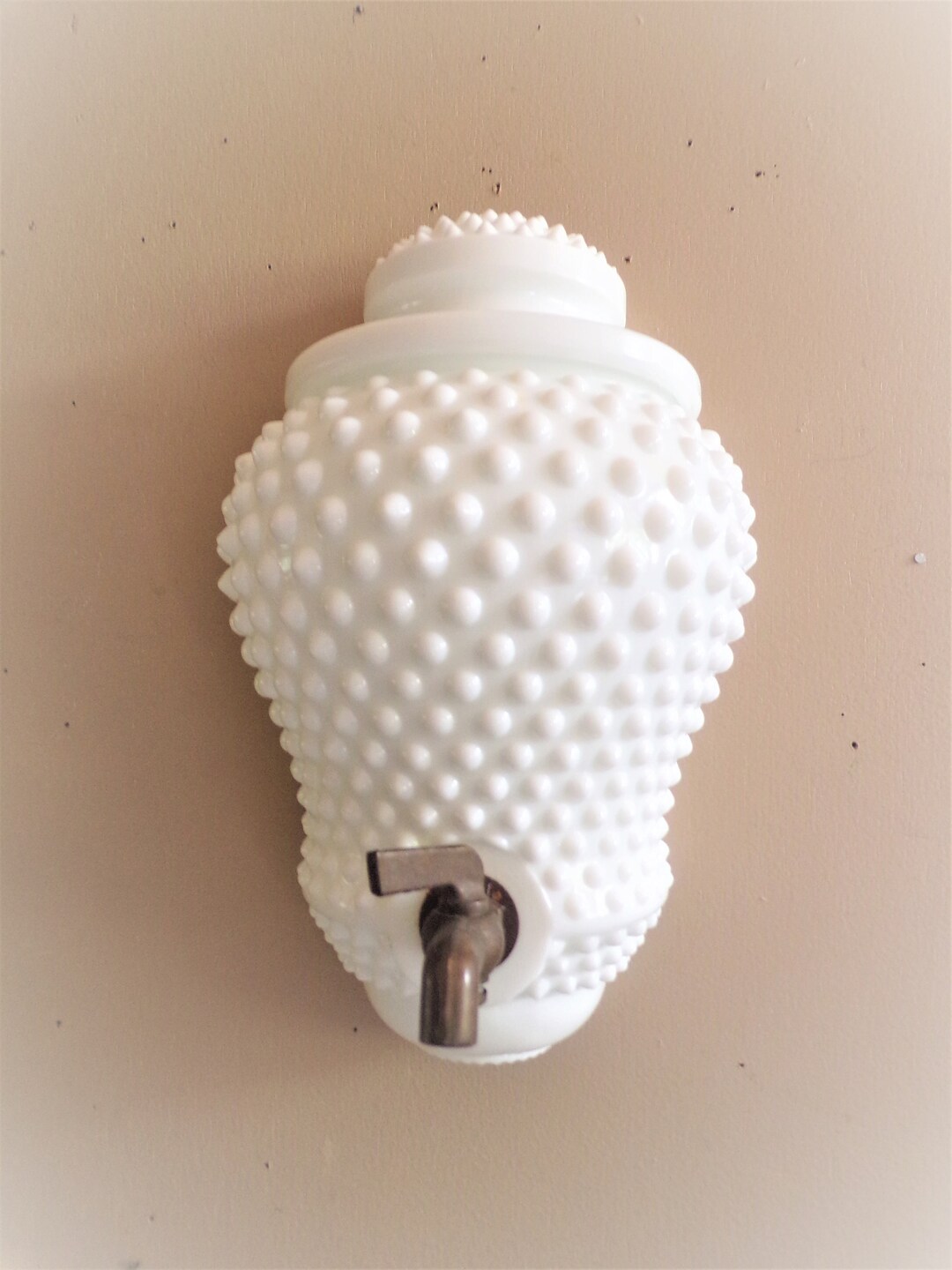 Vintage Lavabo With Lid Hobnail Milk Glass by FENTON Wash Etsy