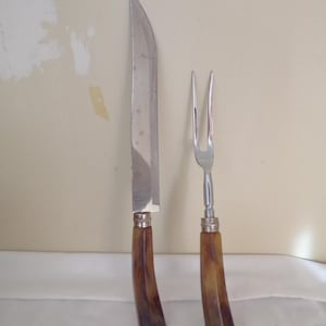 Vintage Besteck Edelstahl Bakelite Tranchier Set von Hohlboden, Sheffield, England