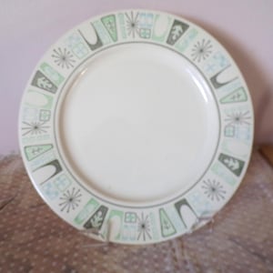 Vintage Cathay 11" Atomic Dinner Plates by Taylor, Smith & Taylor, Taylorstone, USA