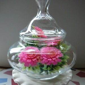 Apothecary Flat Bottom Buffett Style Candy/Storage Jar
