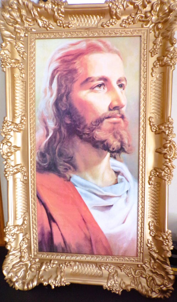 Sallman's Head Of Christ Print - 8x10 Art Reproduction, Ready To Frame