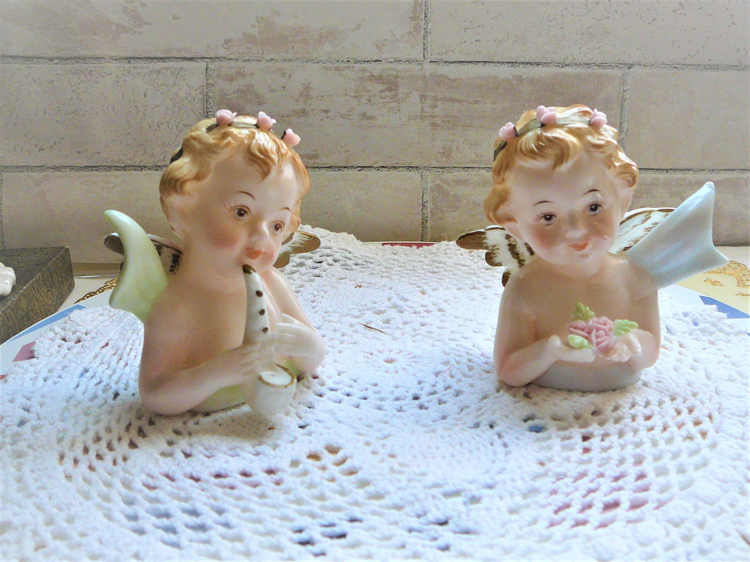 Ardco Porcelain Angel Figurines Etsy
