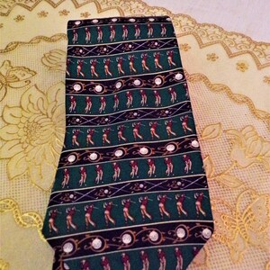 Neckties Gulf Men&#39;s Ties Silk Golfers Silk Necktie,  Unisex Fashion, 100% Silk & Fully Lined, Museum Artifacts