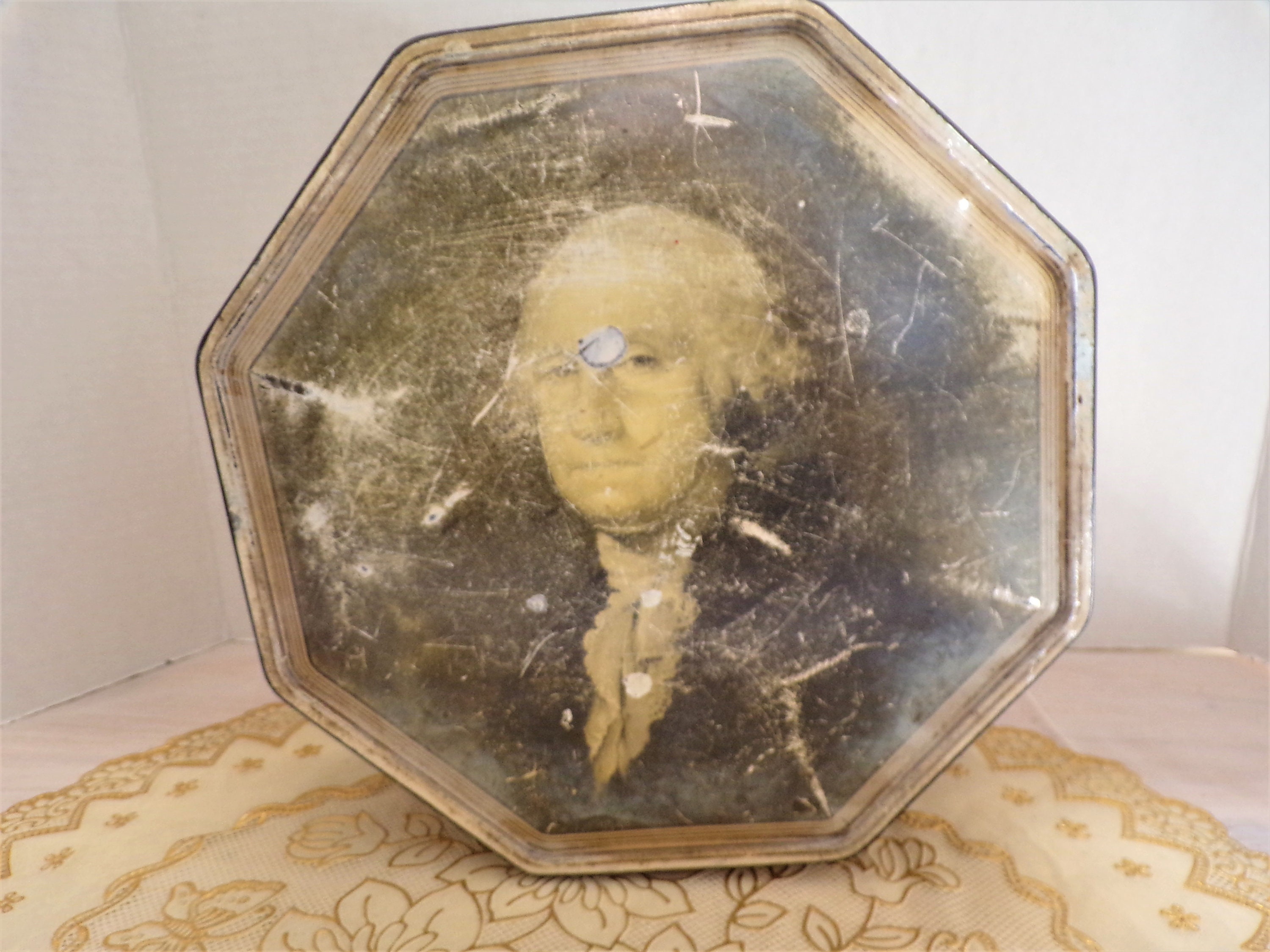 ジョージ ワシントン 缶 キーホルダー USA