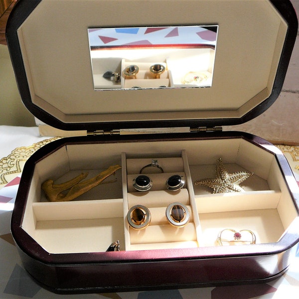 Vintage Men's Valet Desk Travel Jewelry Organizer/Caddy by MELE, USA