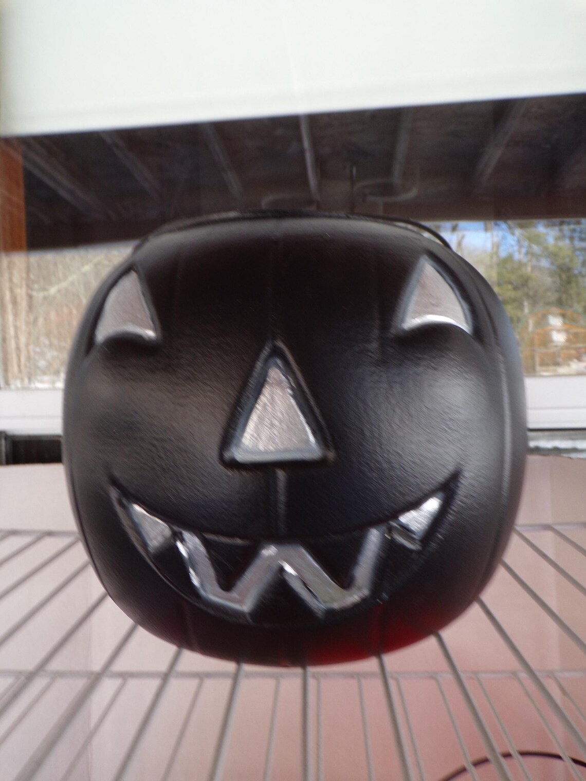 Vintage Halloween Blow Mold Big Jack Pumpkin Pail Trick or Treat Basket ...
