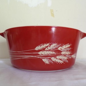 Cuenco vintage Pyrex para horno Autumn Harvest de 2 1/2 cuartos, sin tapa