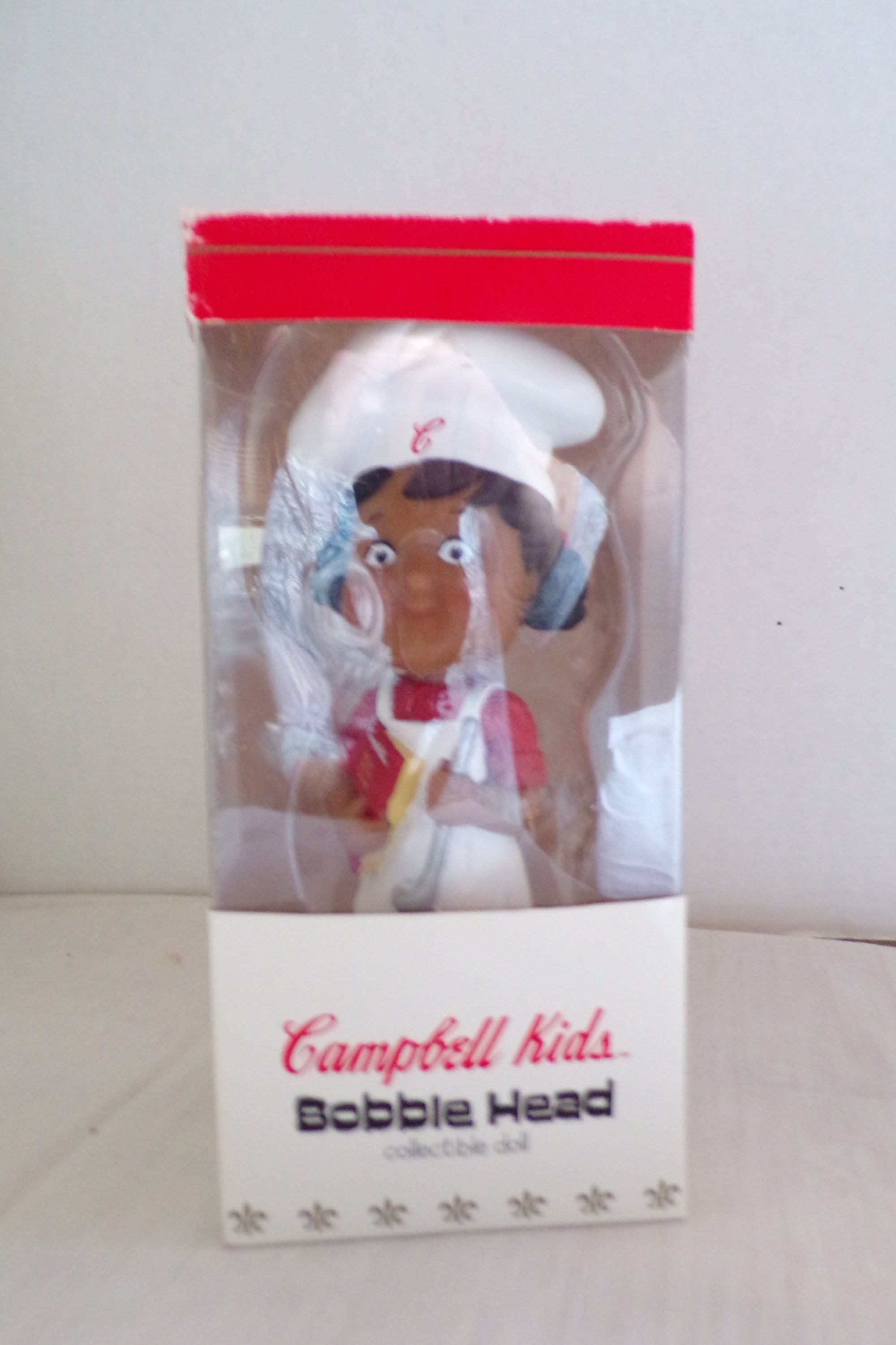 Vintage African American Campbell Kids Bobble Head Doll, Campbell