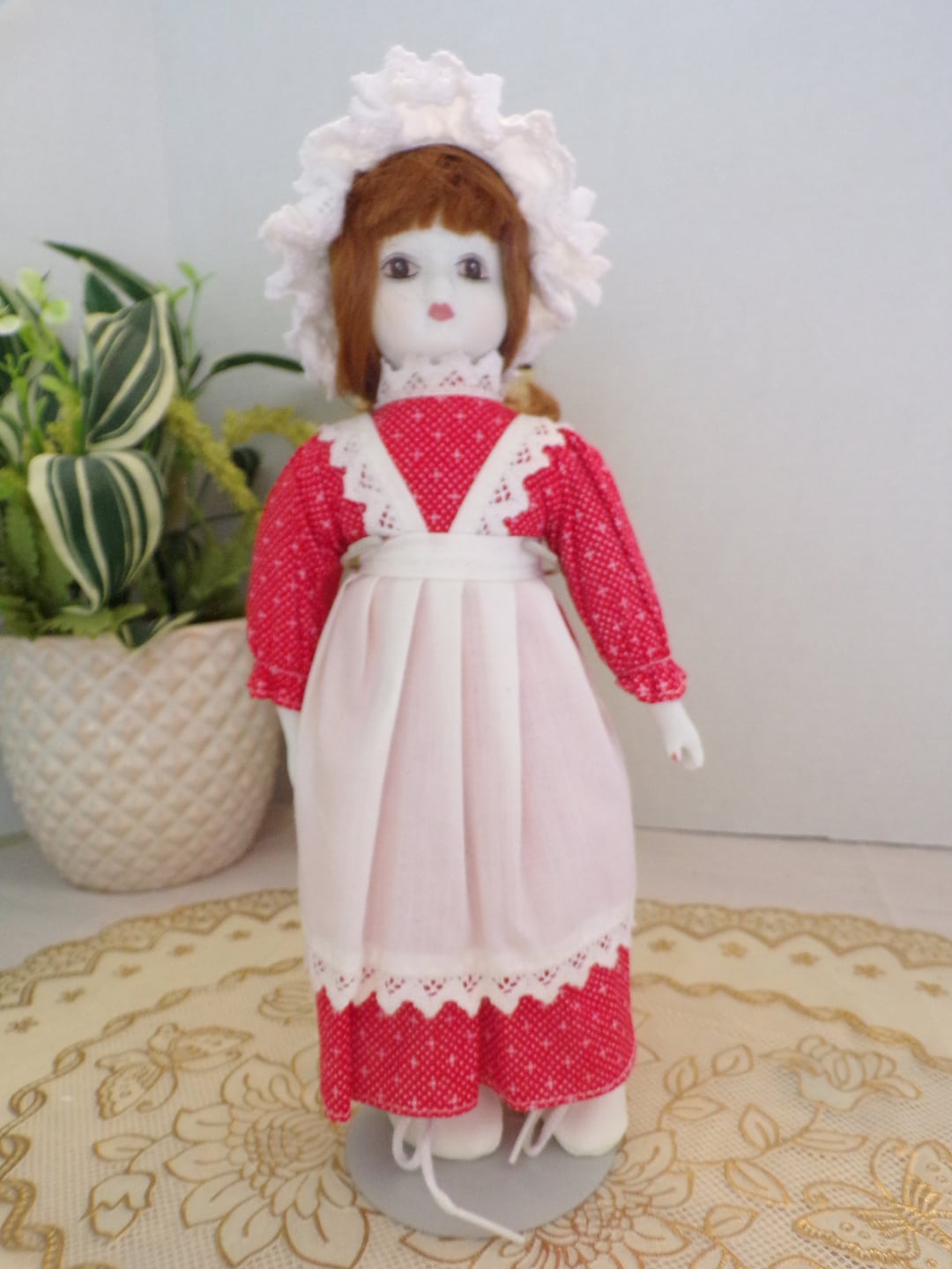 Vintage Porcelain Doll, Germany NIB Etsy