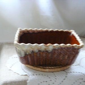Jardinière vintage Sienna émaillée goutte à goutte par Cookson