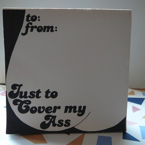 Notepad Cube "Just To Cover My Ass" To/From Gag Gift Notepad Just To Cover My Ass 200 Sheets Stationary Memo Note Pad