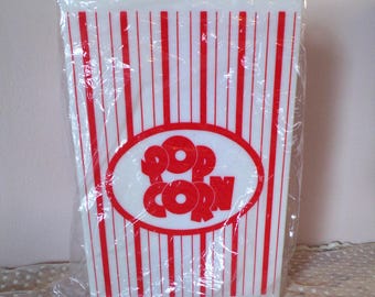 Movie Night Kunststoff Popcorn Behälter, Klassisches 5-teiliges Set
