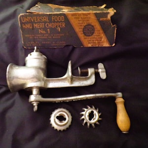 Vintage Universal Food Chopper Meat Grinder Food Processor USA