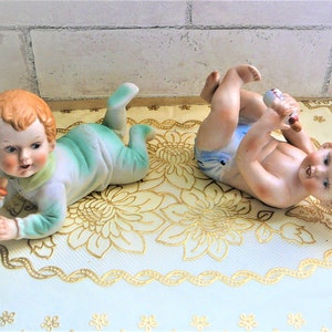 Vintage Victoriaans 'Piano Baby'-porselein