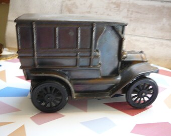 Vintage Western Reserve Bank of Lake County Bronze Armored Wagon Advertisement