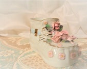 Vintage Nursery Baby Bootie Planter by Napco