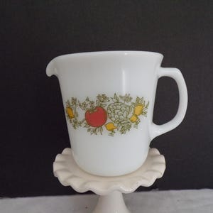 Vintage Milk Glass Spice of Life by Corning Pyrex Creamer