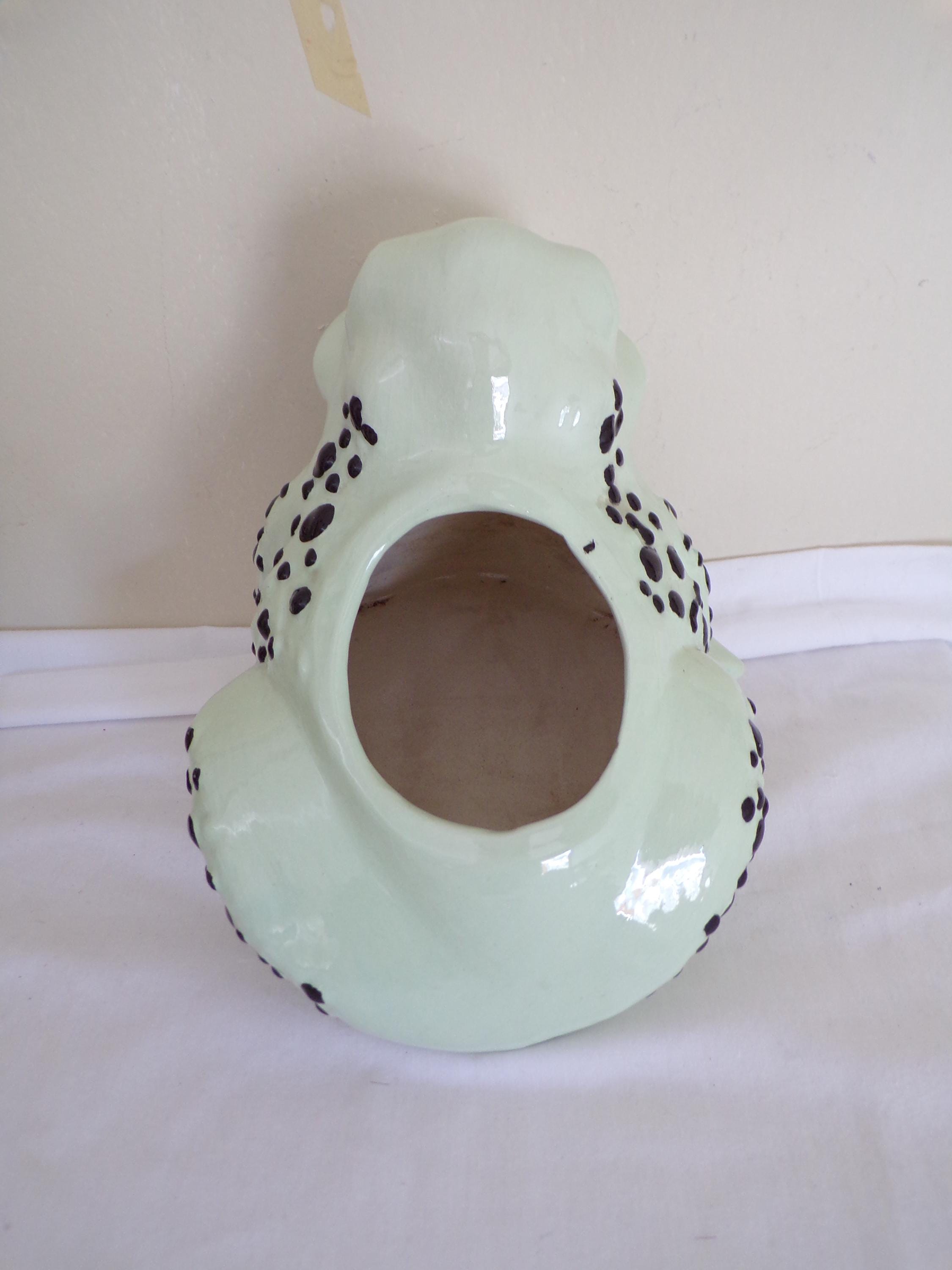 ヴィンテージ セラミック カエル フラワー プランター 陶器花瓶