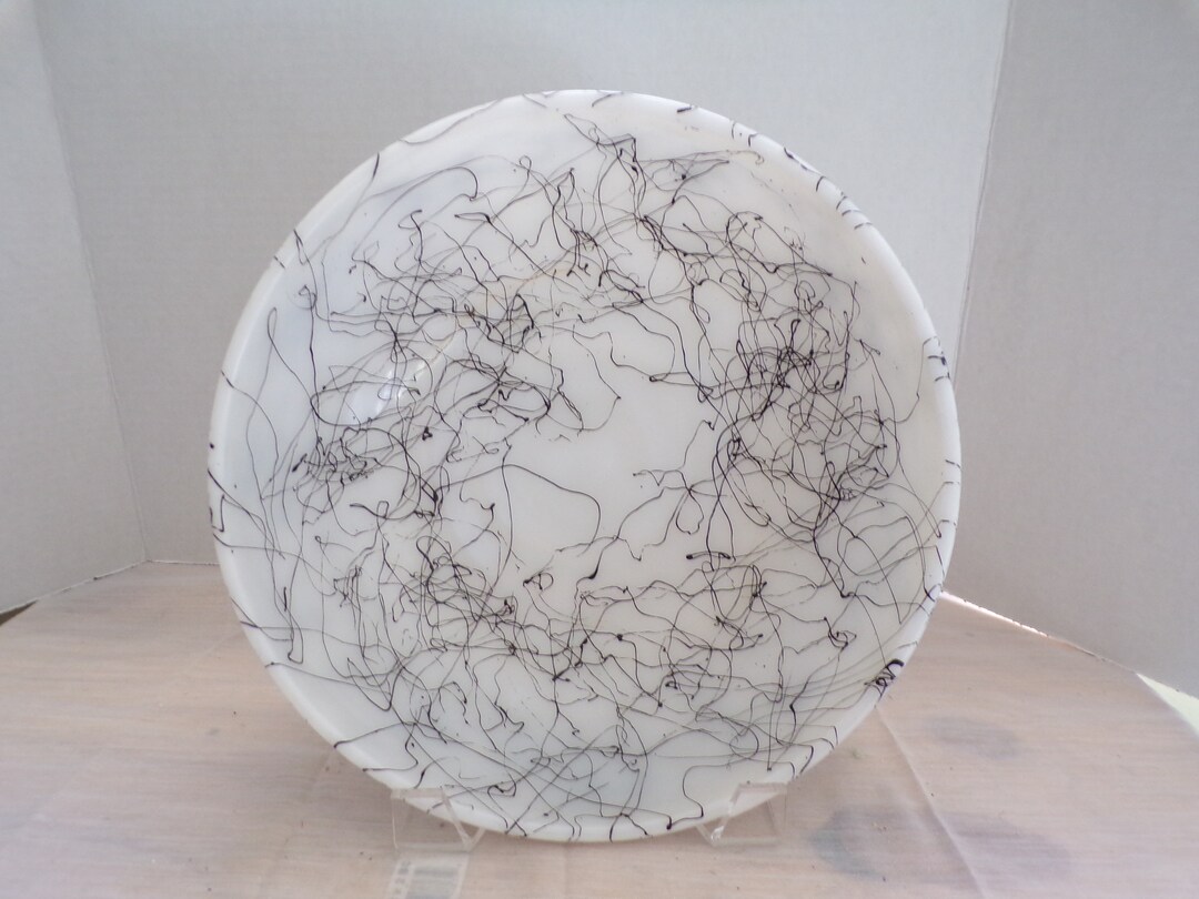 Vintage Drizzle Black by Hazel-atlas Spaghetti String Bowl 11 X 6, Milk ...