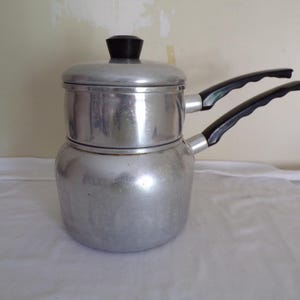 Réchaud en aluminium pour réchaud double, résistant à l'usure n° 244 1/2, États-Unis, ensemble de 3 pièces