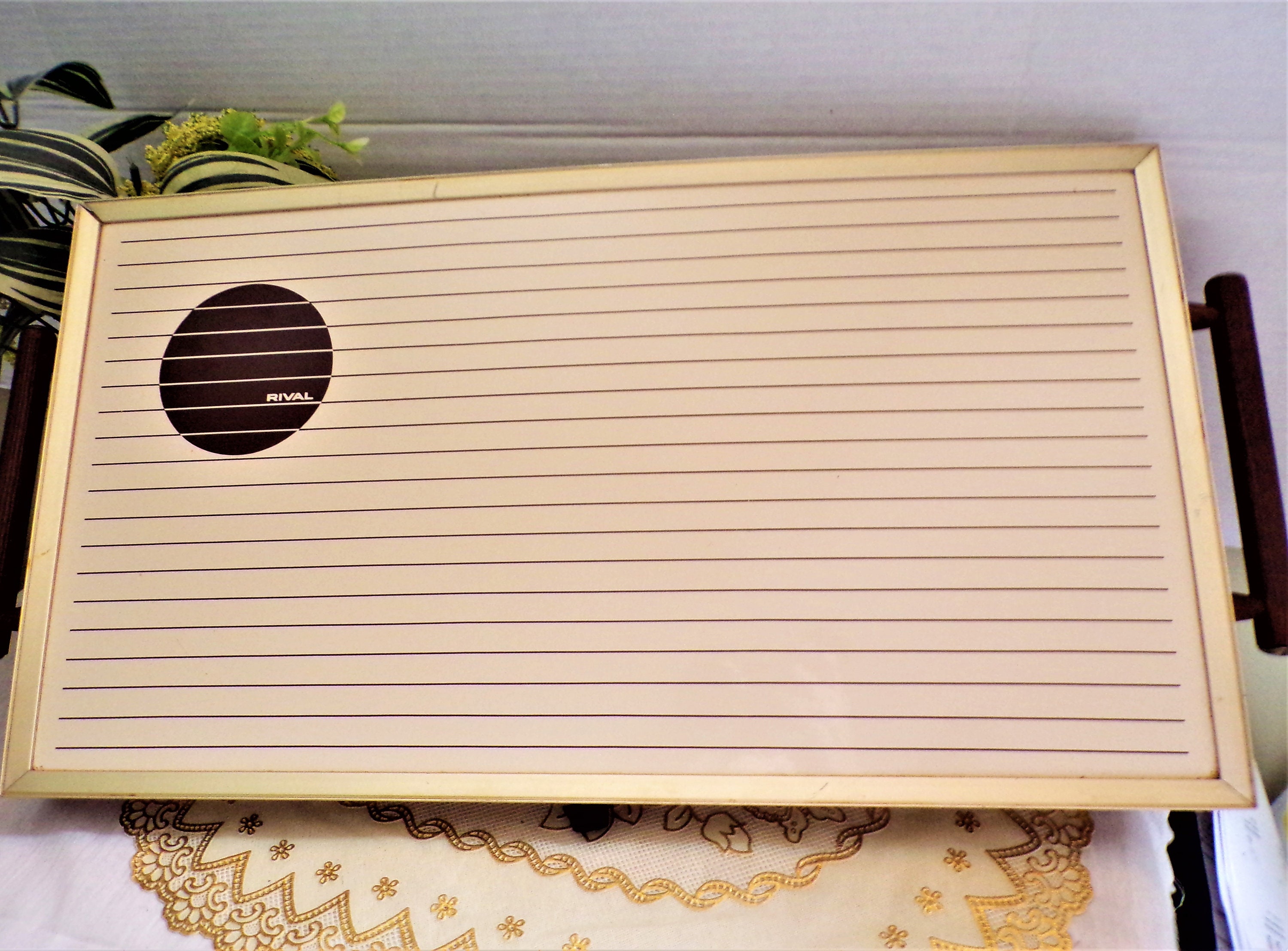 Vintage Hot Plate Server 20" x 11" by Rival Model # 607 Warming Tray, Electric Food Trivet, Tested