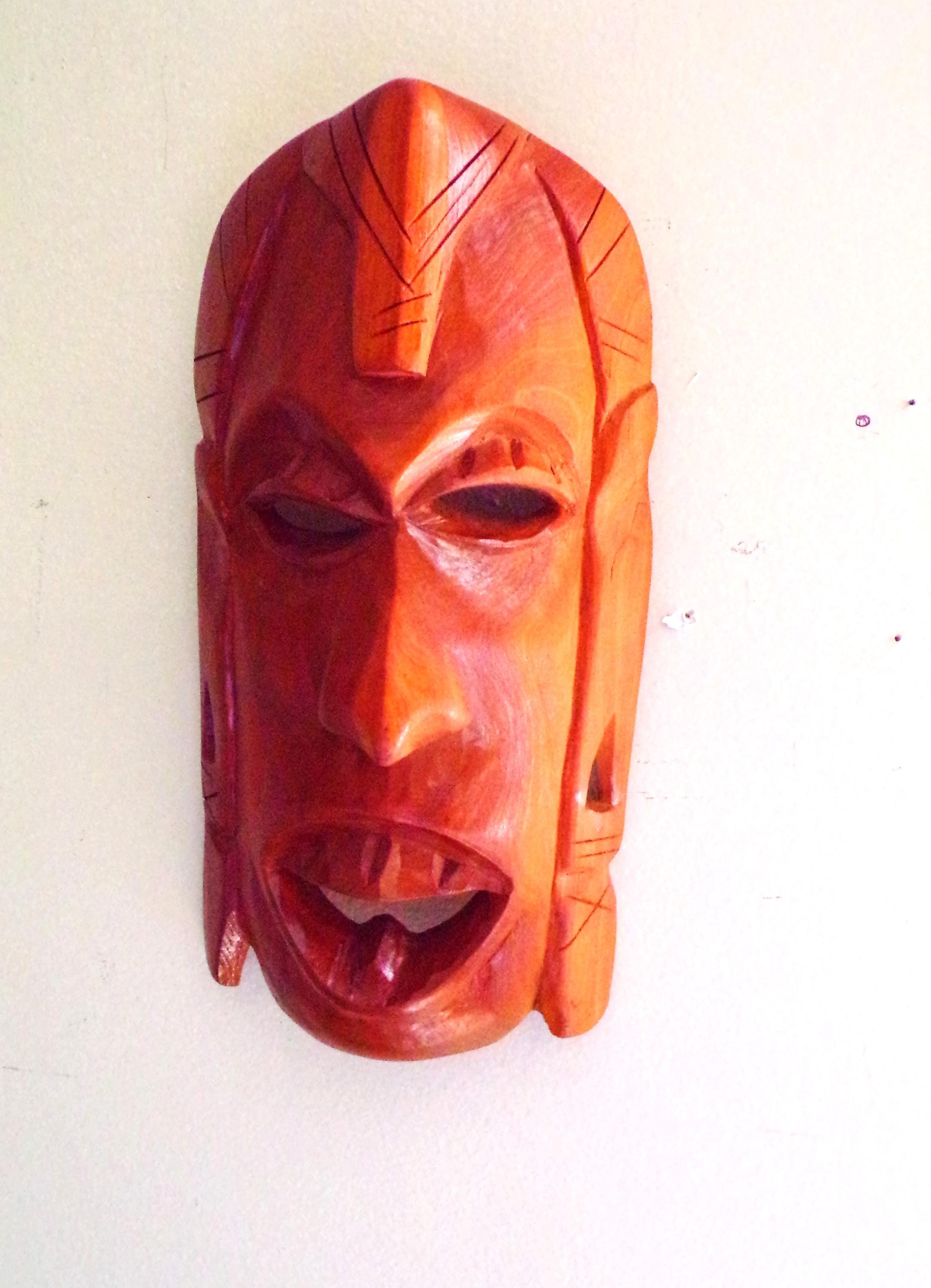 ヴィンテージフォークアート トロピカルティキバー 部族の神々 木製