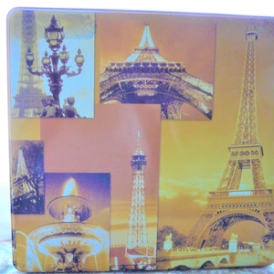 Vintage Delacre Eiffel Tower Paris France Belgium Cookie Tin