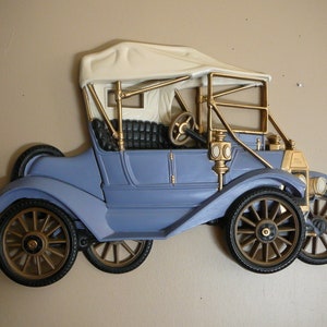 Vintage Model T Ford Two Seat Runabout Wall Plaques by Burwood 2028-1, Father&#39;s Day Gift