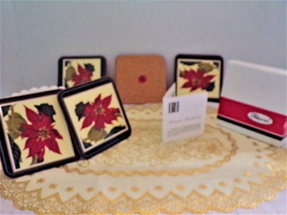 Vintage Two’s Company High & Dry Set Of Six Acrylic Coasters