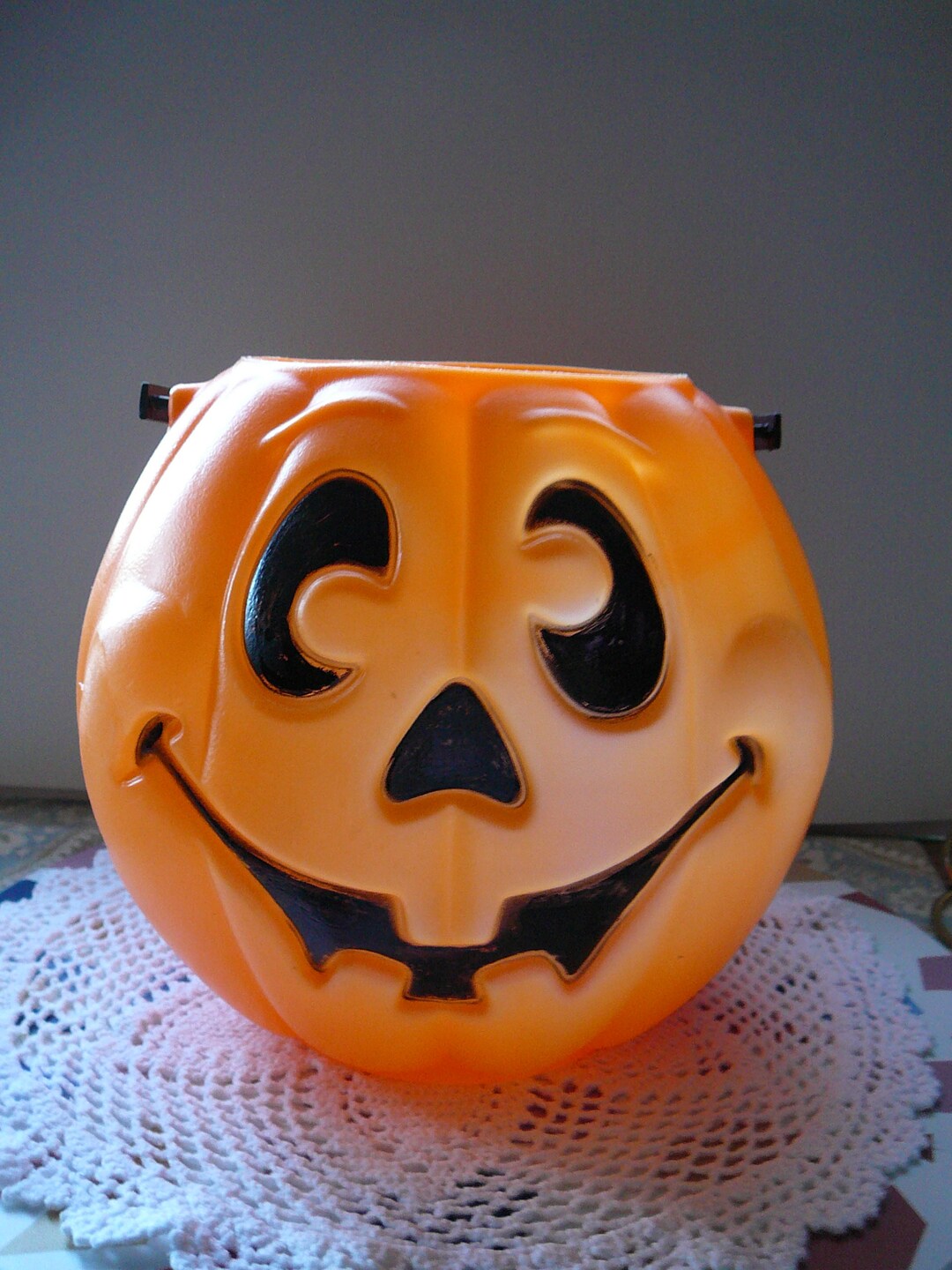 Vintage Smiling Jack O' Lantern Pumpkin Blow Mold, Halloween Trick or ...
