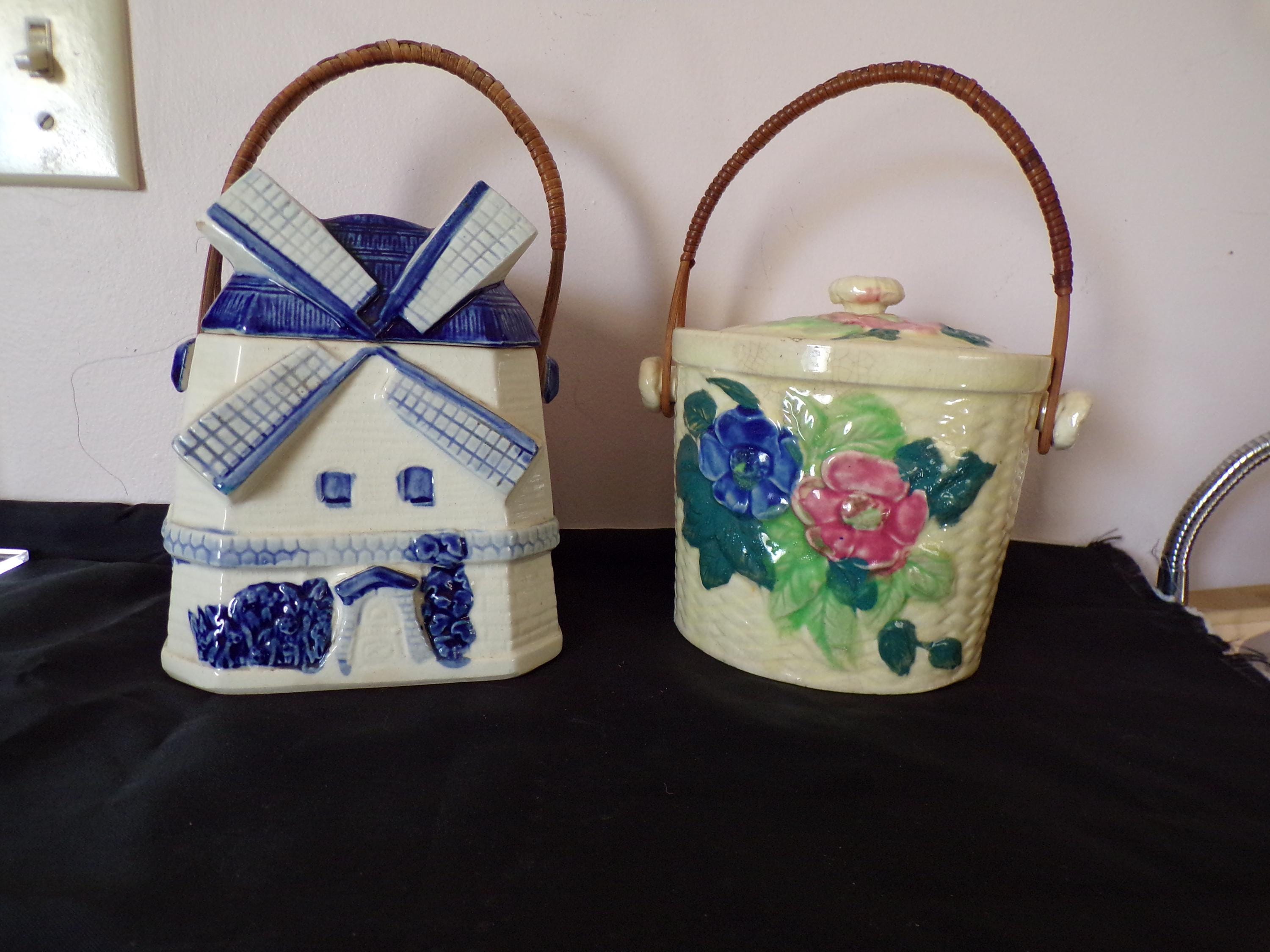 Antique Japanese Biscuit Jar - Etsy