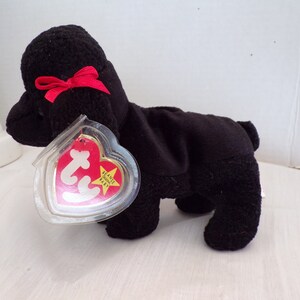 Vintage ty Original Beanie Baby GIGI the Poodle Dog Rare 1997 Retired with Tags Plush Toy, Collectors Item
