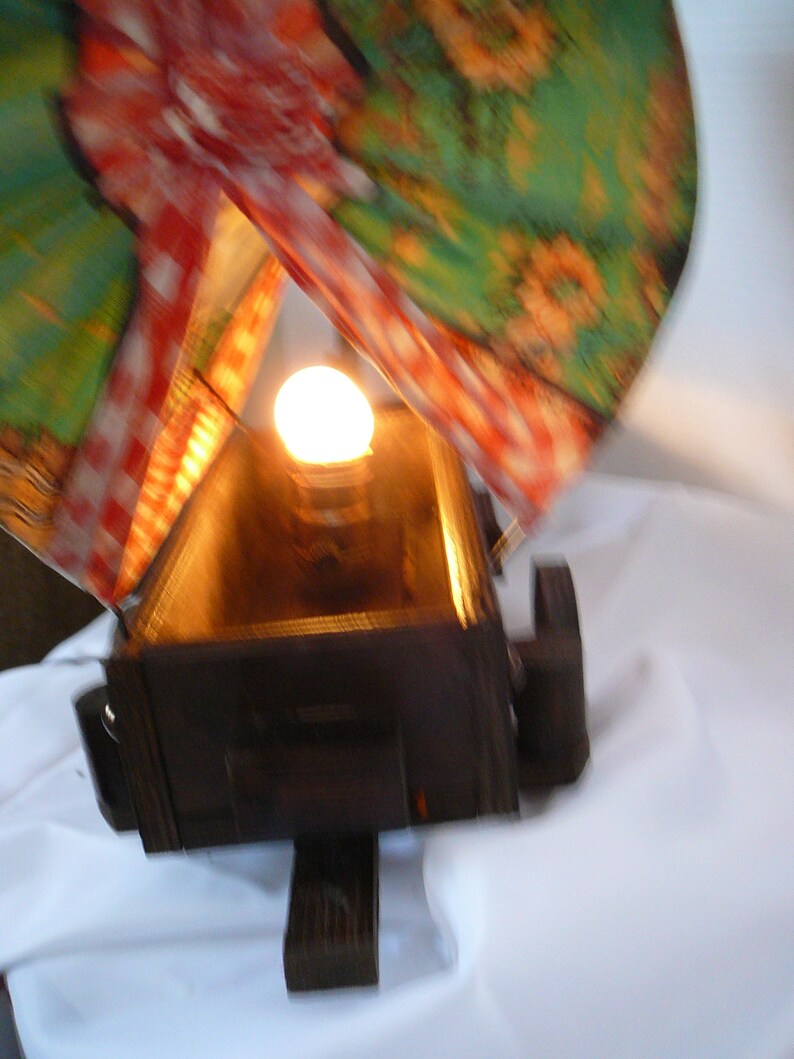 Vintage Stagecoach Folk Art Night Light Lamp Horse Drawn Western ...